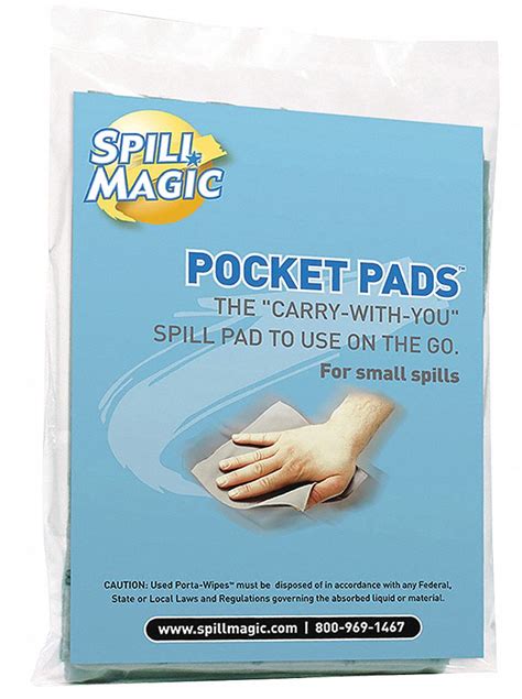 Combustion magic spillage pad